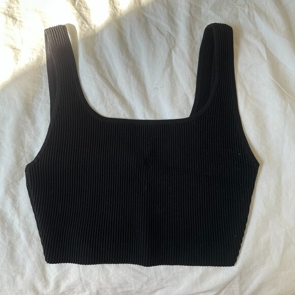 Aritzia Babaton Sculpt Knit Squareneck Cropped Tank - Picture 1 of 3